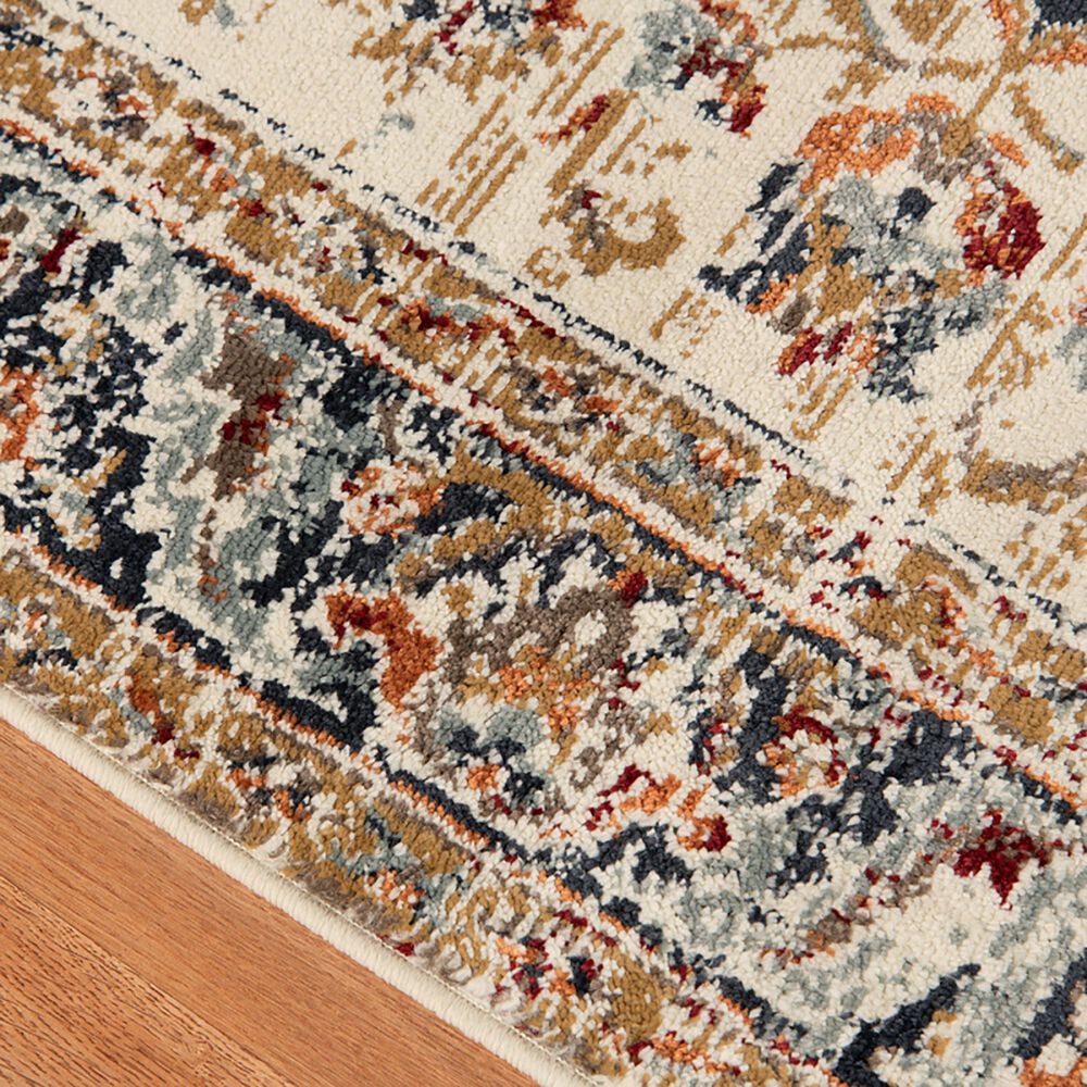 Amer Rugs Allure 2&#39; x 3&#39; Ivory and Navy Blue Area Rug, , large