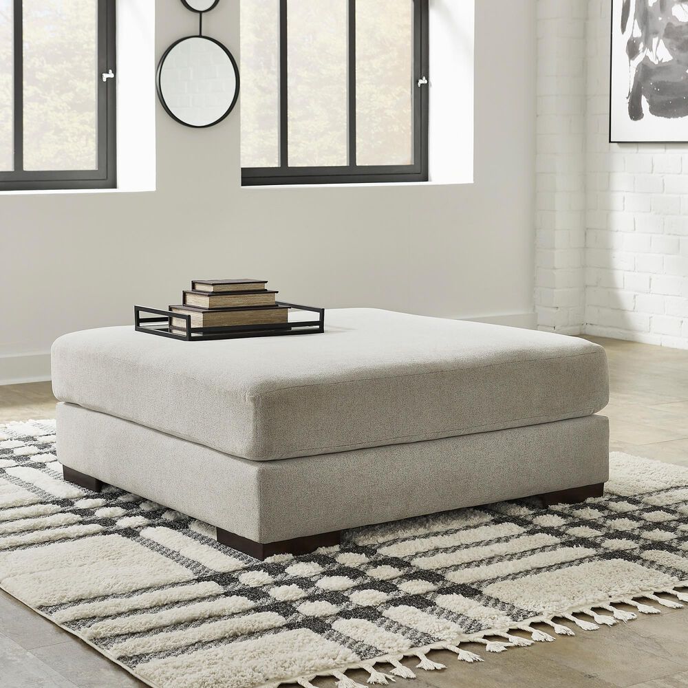 Ashley Artsie Oversized Accent Ottoman in Ash, , large