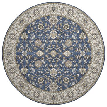 Dalyn Rug Company Hatay HY1 8" Round Navy Area Rug, , large