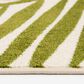 Central Oriental Terrace Tropic Tropical 5" x 7"3" Snow and Leaf Area Rug, , large
