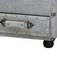 Baxton Studio Flynn 2-Drawer Storage Trunk Ottoman in Grey, , large