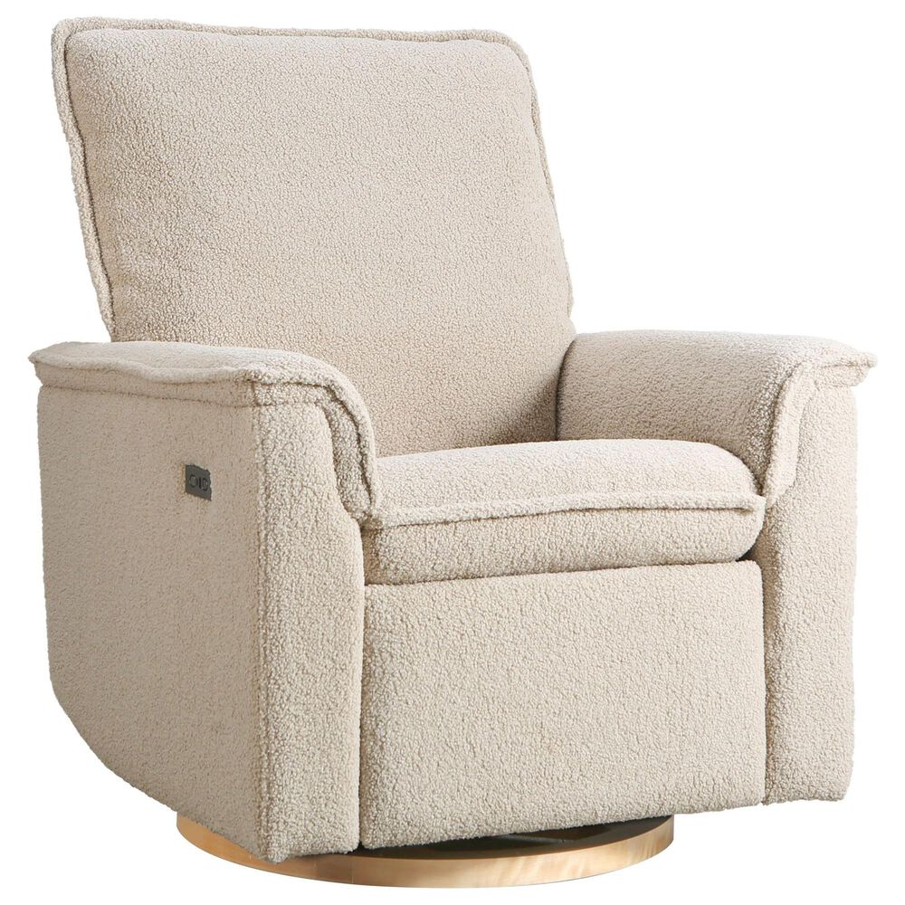 Baby Appleseed Anza Manual Swivel Glider Recliner in Taupe, , large