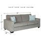 Ashley 7-Piece Living Room Set in Alloy, , large