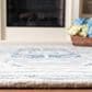 Safavieh Micro-Loop 8" x 10" Ivory and Navy Area Rug, , large