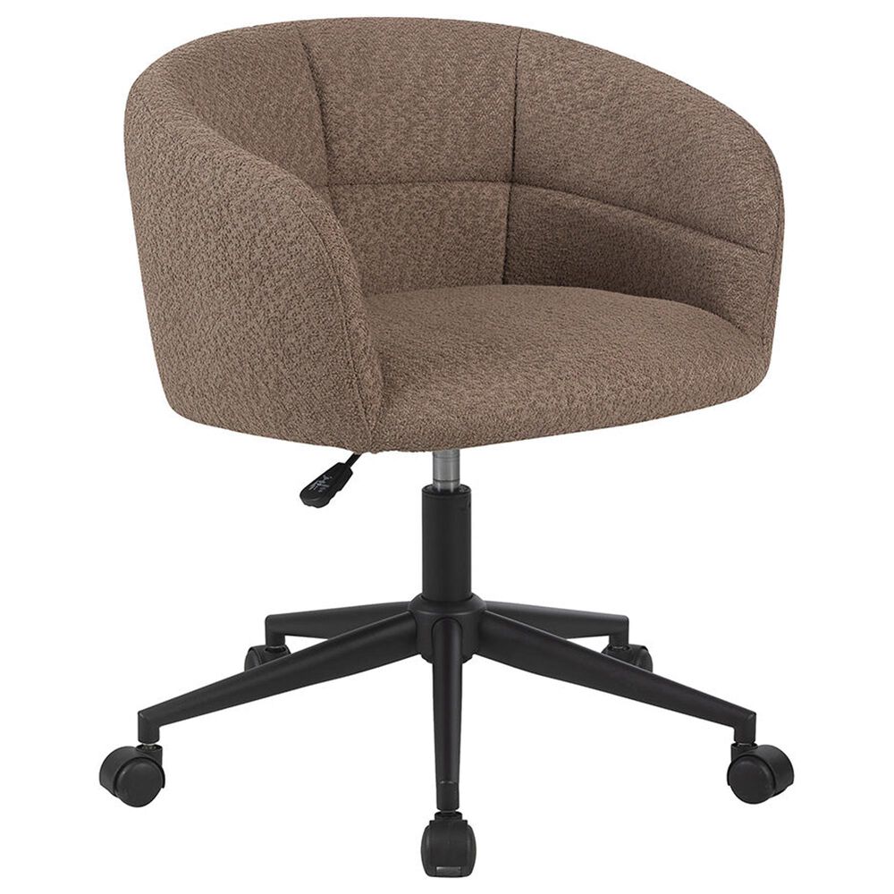 Impressions Vanity Kaylee Swivel Vanity Chair with Sand Cushion in Black, , large