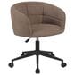 Impressions Vanity Kaylee Swivel Vanity Chair with Sand Cushion in Black, , large