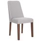 Ashley Lyncott Dining Chair with Gray Cushion in Medium Brown, , large
