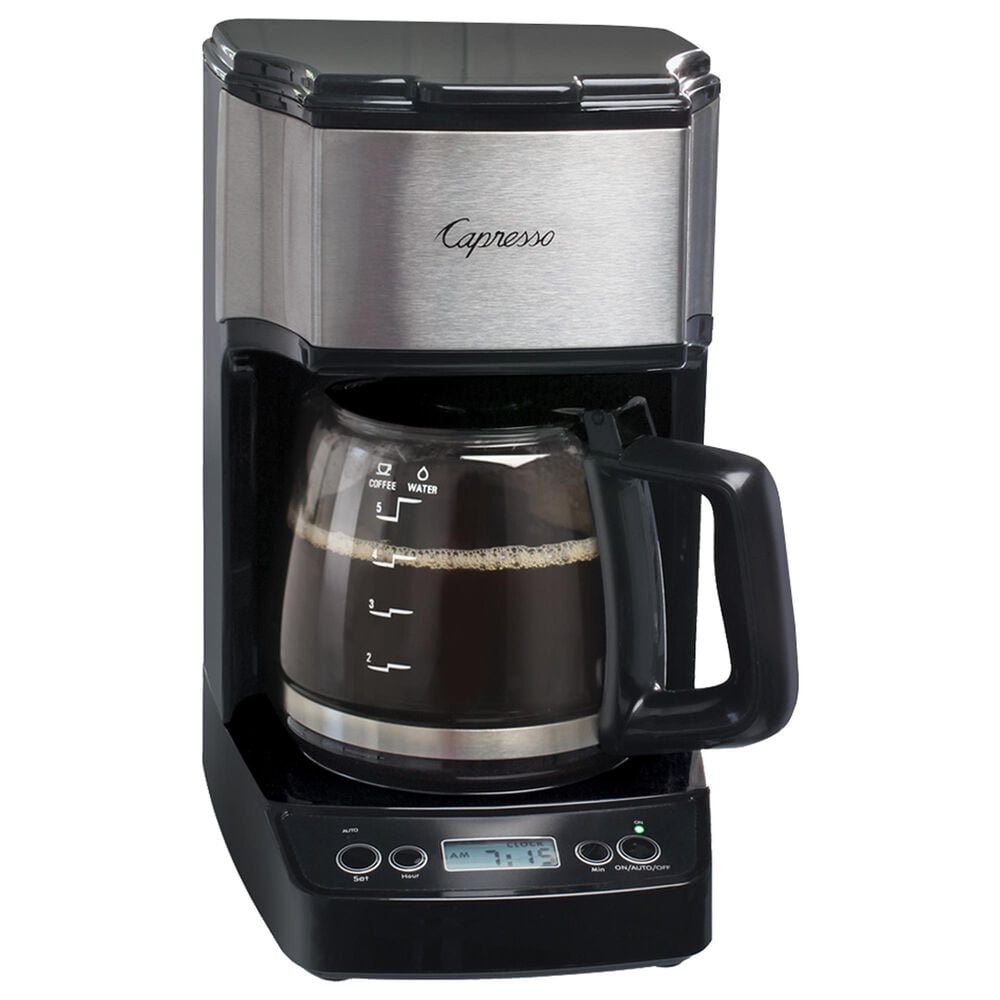 Jura 5-Cup 25 Oz Mini Drip Coffee Maker in Black and Stainless Steel, , large