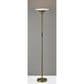 Adesso Solar LED Torchiere in Antique Brass, , large