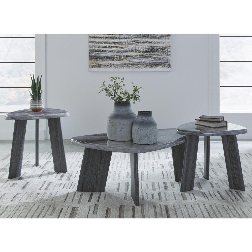 Ashley Bluebond 3-Piece Occasional Table Set in Weathered Gray, , large