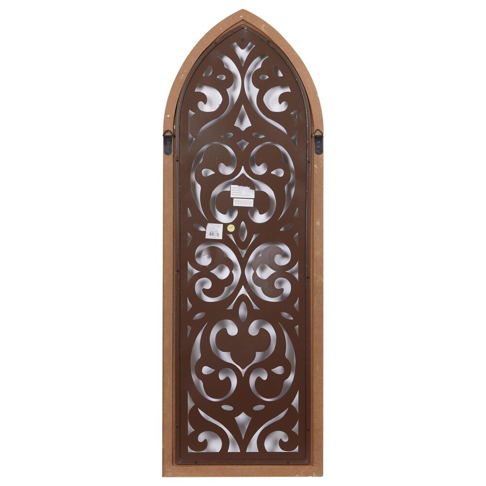 Maple and Jade 46.5&quot; x 16&quot; Rustic Abstract Wall Decor in Brown, , large