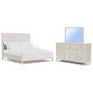 Riverside Furniture Carmella 3 Piece Queen Platform Panel Bedroom Set in Pebble Oak, , large