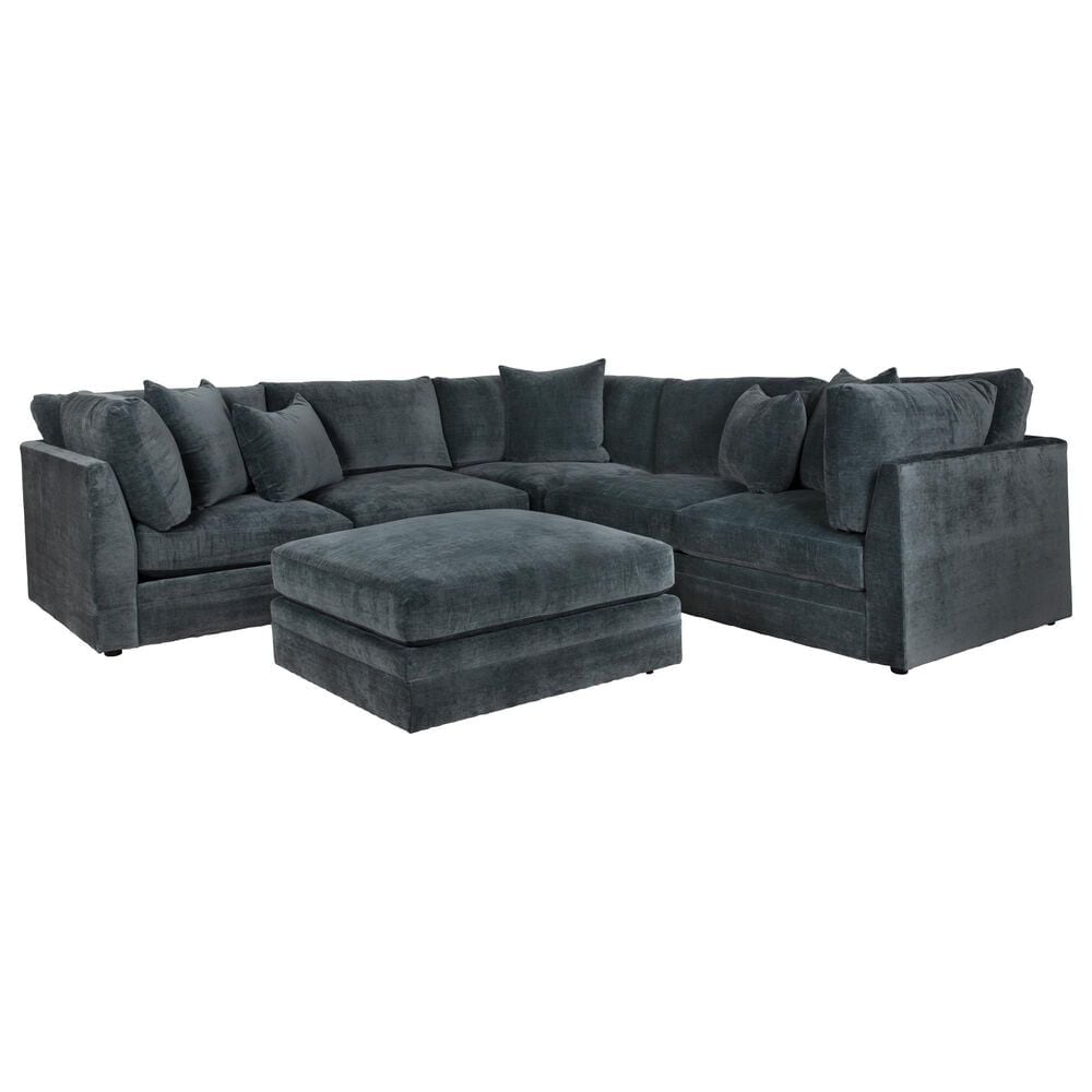 HUNTINGTON HOUSE 4-Piece Sectional in Blue, , large