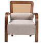 Baxton Studio Sage Arm Chair in Light Grey, , large