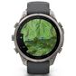 Garmin fenix 9 Pro Smartwatch 47mm Titanium with Graphite and Black Silicone Band, , large