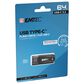 Emtec D400 64GB USB 3.2 Type-C Flash Drive in Black, , large