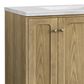 James Martin Vanities Laurent 72" Double Bathroom Vanity in Light Natural Oak with 3 cm Arctic Fall Solid Surface Top and Rectangular Sinks, , large