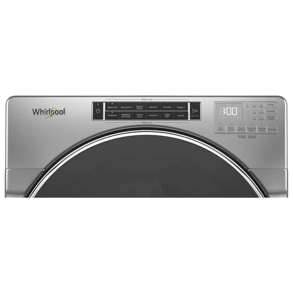 Whirlpool 7.4 Cu. Ft. Gas Dryer with Steam in Chrome Shadow, , large