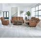 Simeon Collection Haywood Power Console Loveseat with Power Headrests in Butternut, , large