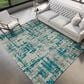 Dalyn Rug Company Brisbane Abstract 8" x 10" Teal Area Rug, , large