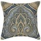 J. Queen New York Messina 18" Square Throw Pillow in Gold and Navy Blue, , large