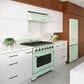 Unique Appliances Classic Retro 36" Pro Convection Gas Range in Summer Mint Green, , large