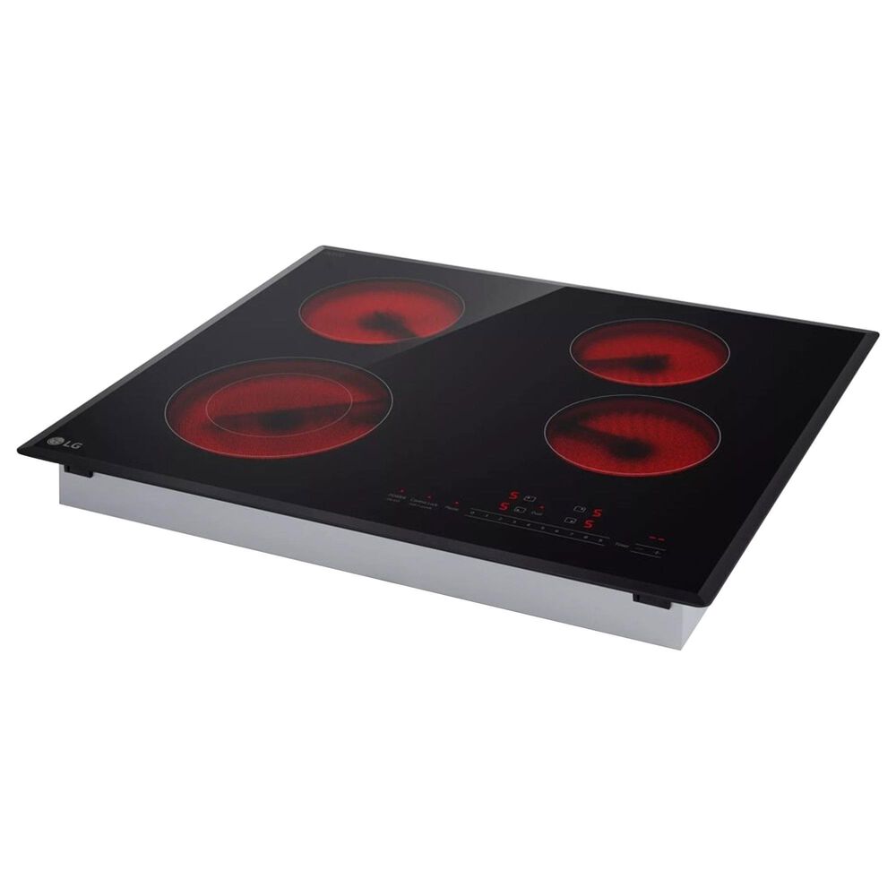 LG 24" Compact Electric Cooktop in Black and Grey, , large