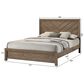 Crown Mark Valor King Panel Bed in Light Brown, , large