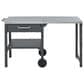 Hearth and Haven Outdoor Foldable Kitchen Cart with Side Table in Gray, , large
