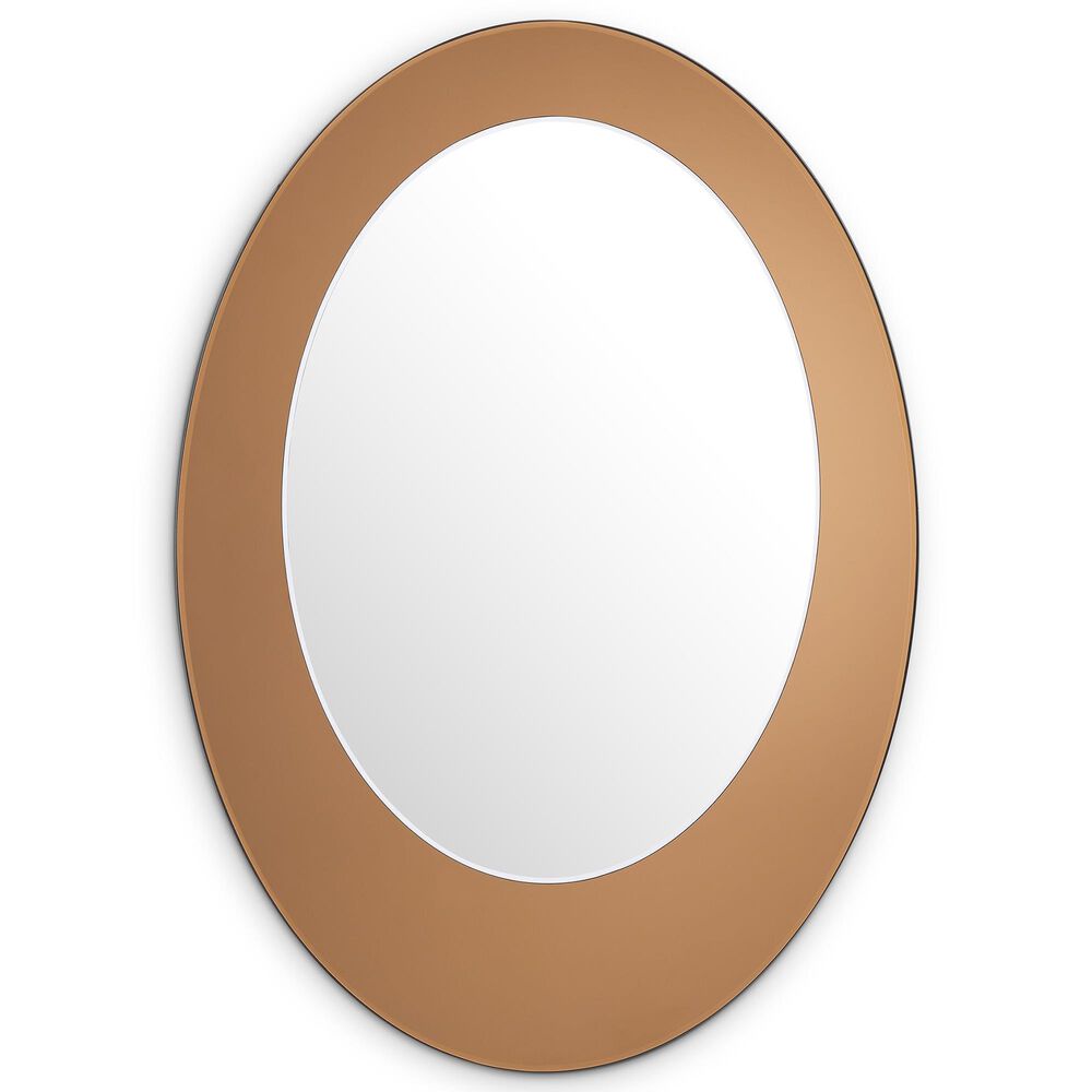 Blue Sun Designs Amber 35" x 25" Oval Mirror, , large