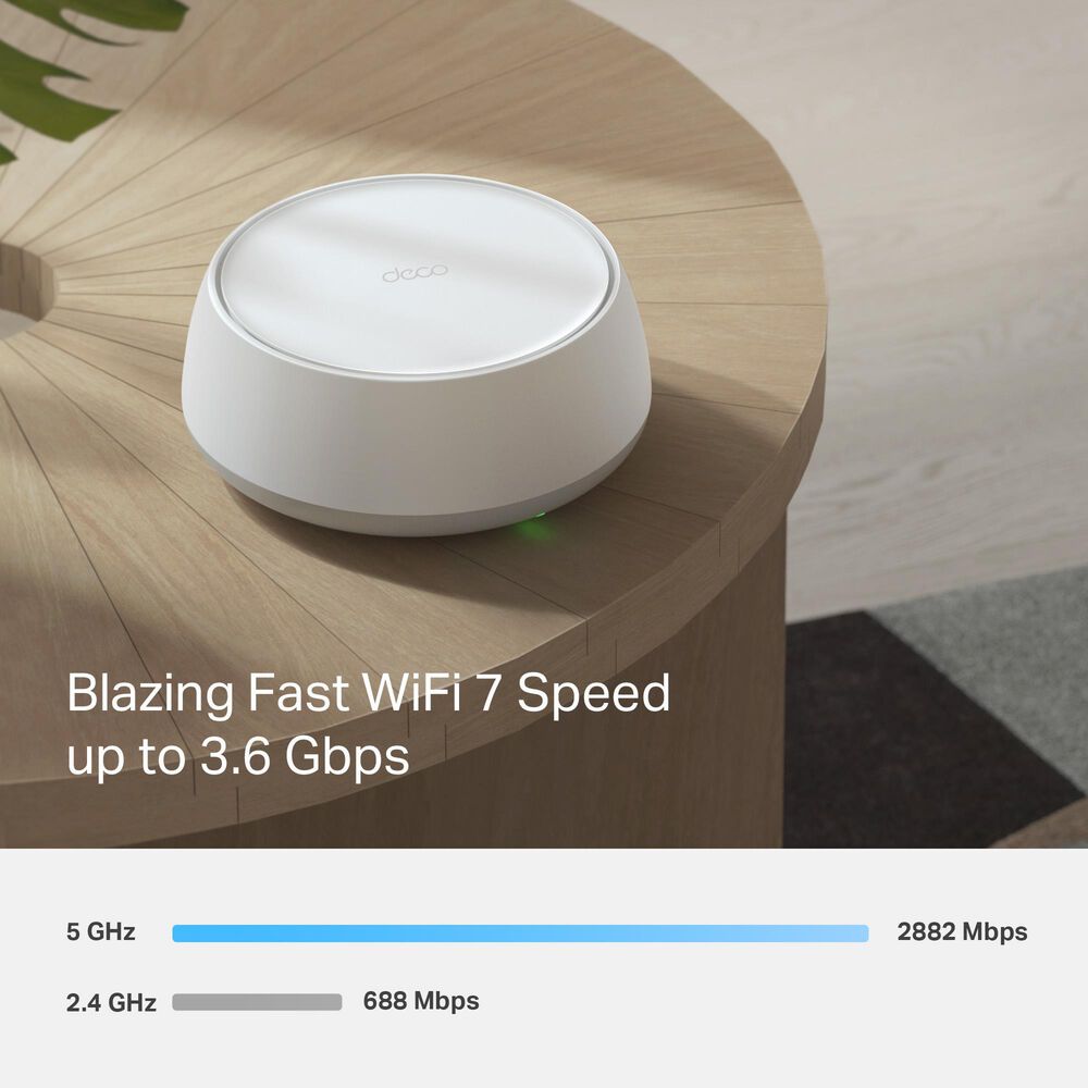 TP-Link Deco Whole Home Mesh Dual-Band Wi-Fi 7 System in White (2-Pack), , large