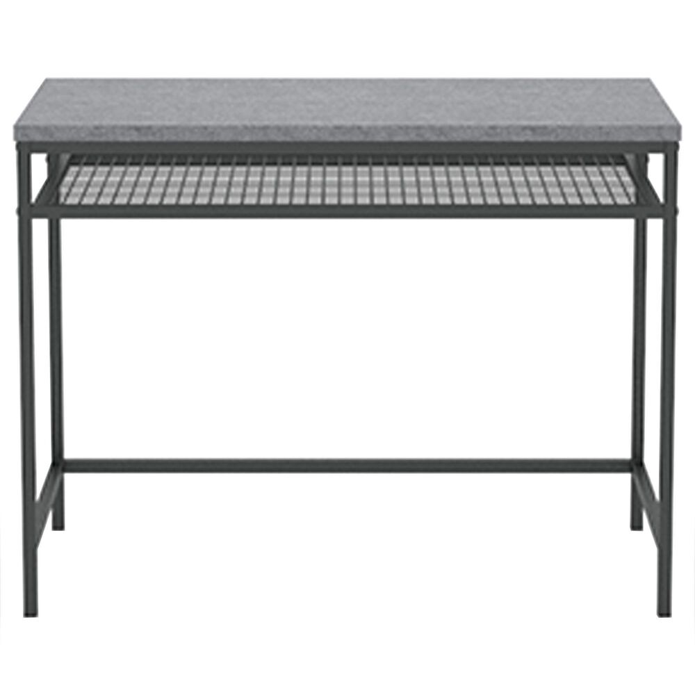 Sauder Market Commons Writing Desk in Slate Gray and Black, , large