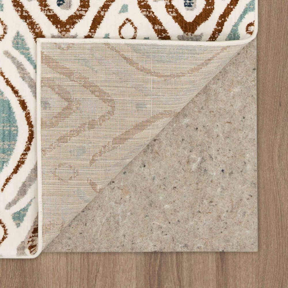 Karastan Epiphany Sketched Diamond 5'3" x 7'10" Robin's Egg Area Rug NFM