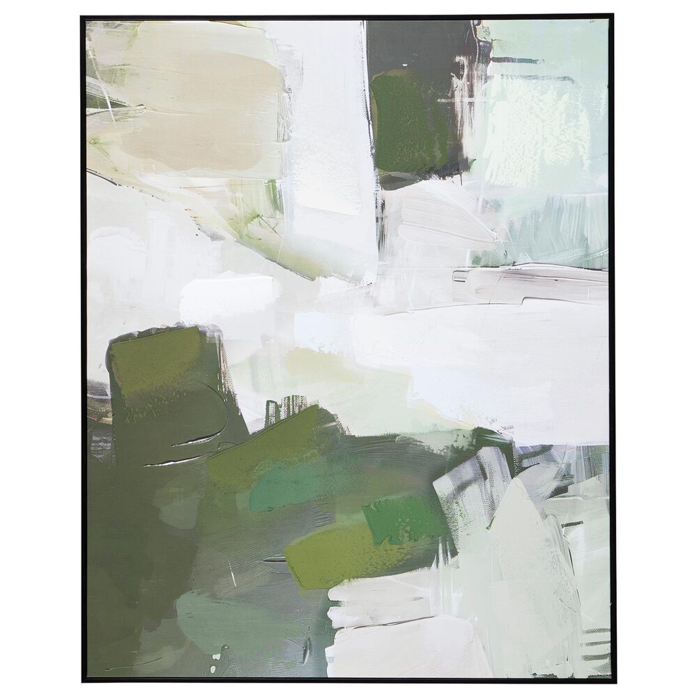 Ashley Vinick 50" x 40" Wall Art in Green, Gray and White, , large