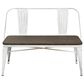 Lumisource Oregon Bench in Espresso and White, , large