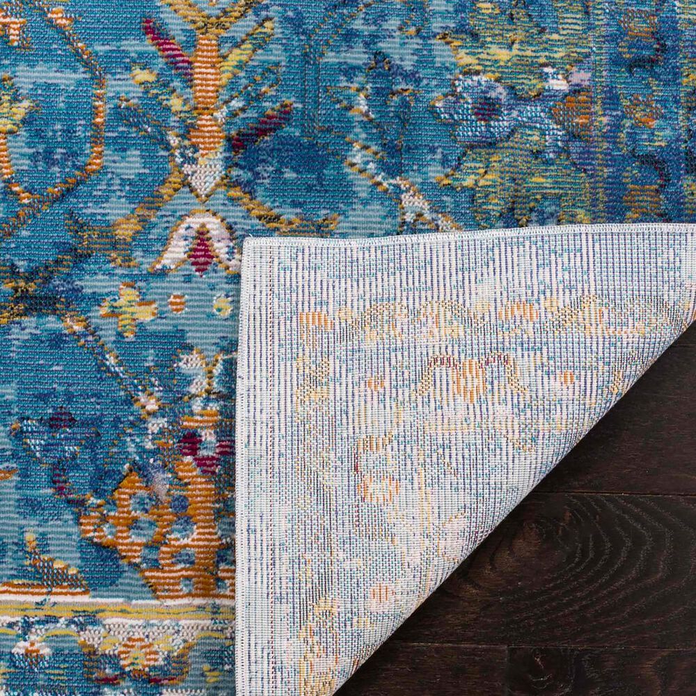 Safavieh Aria Oriental 2&#39; x 8&#39; Blue and Multicolor Runner, , large