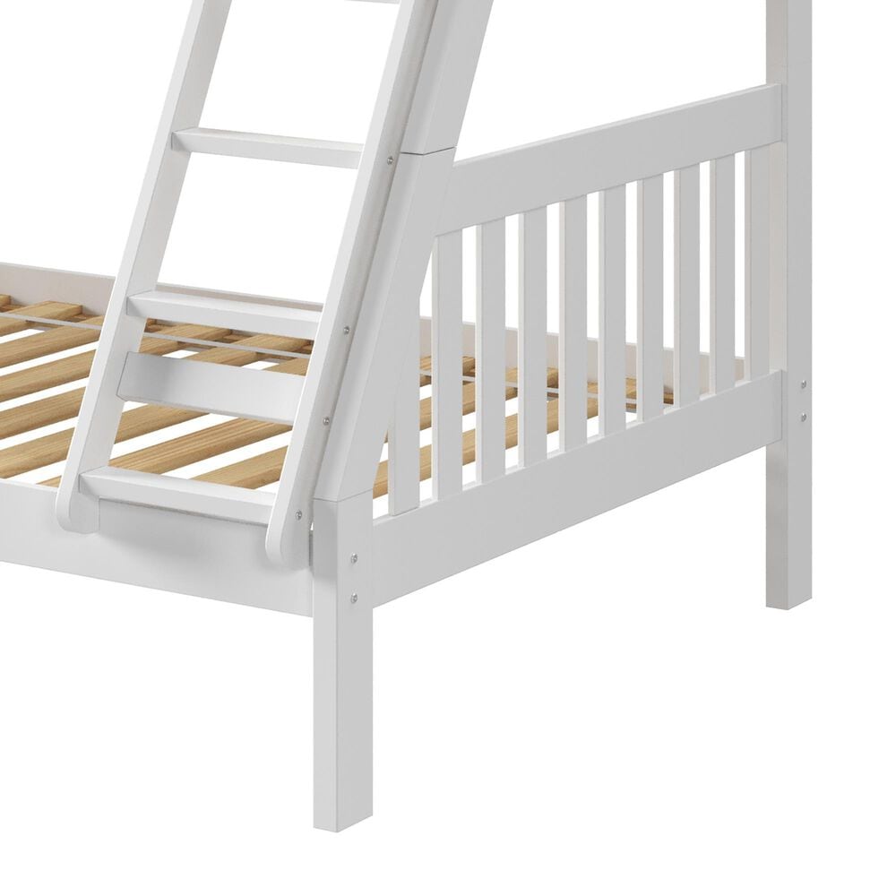 Forest Grove Twin over Full Mission Bunk Bed in White, , large