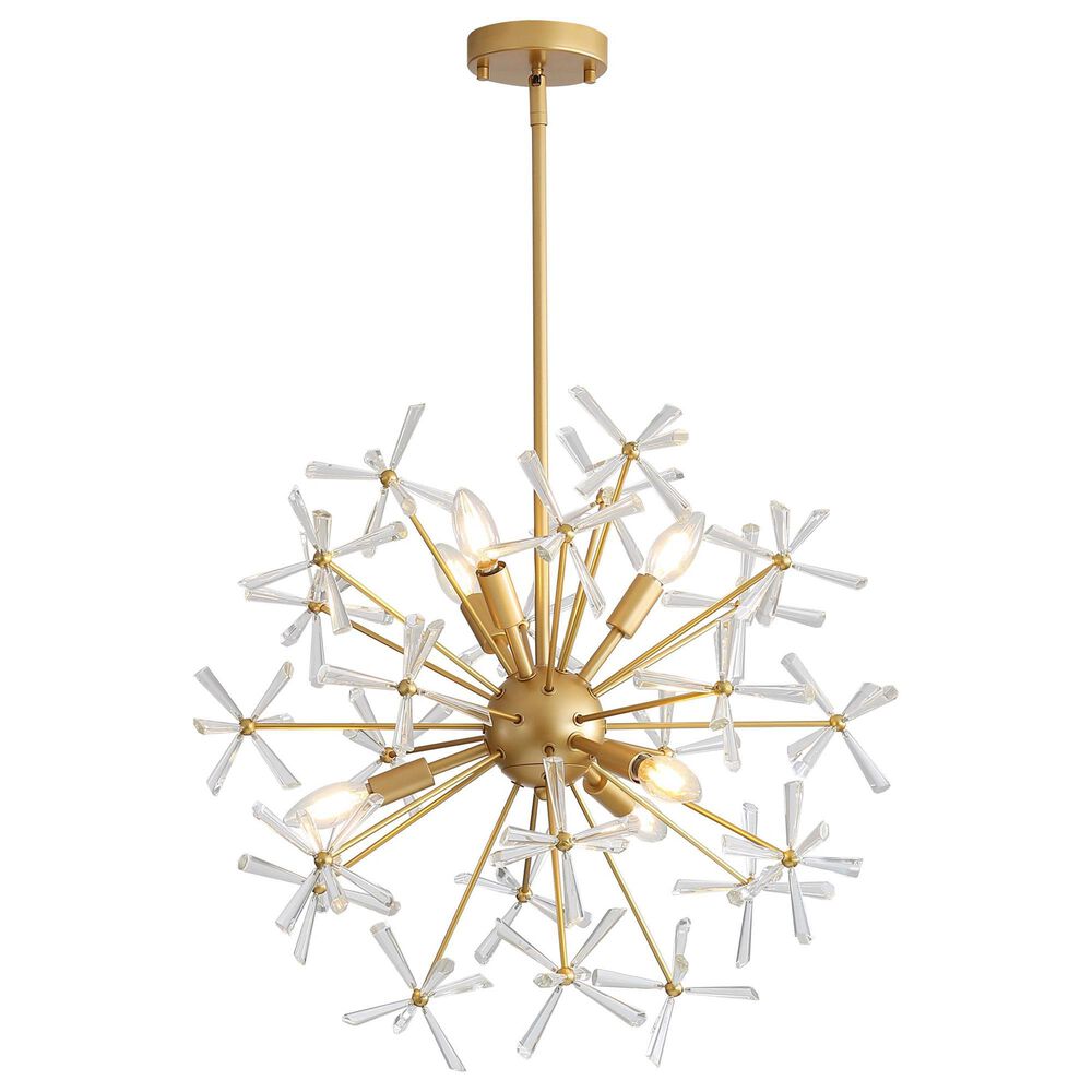 Golden Lighting Dandelion 6-Light Chandelier in Matte Gold, , large