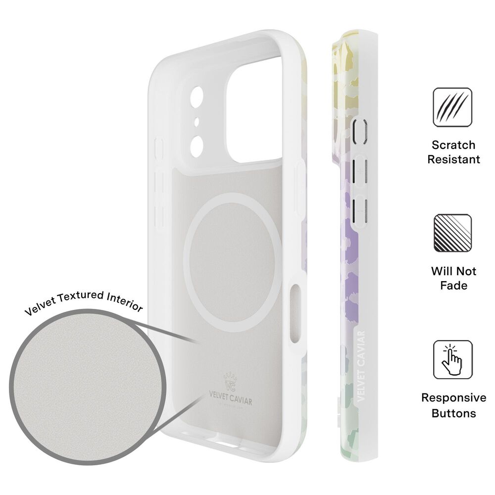 Velvet Caviar MagSafe Case For Apple iPhone 17 Pro in White Opal Leopard, , large