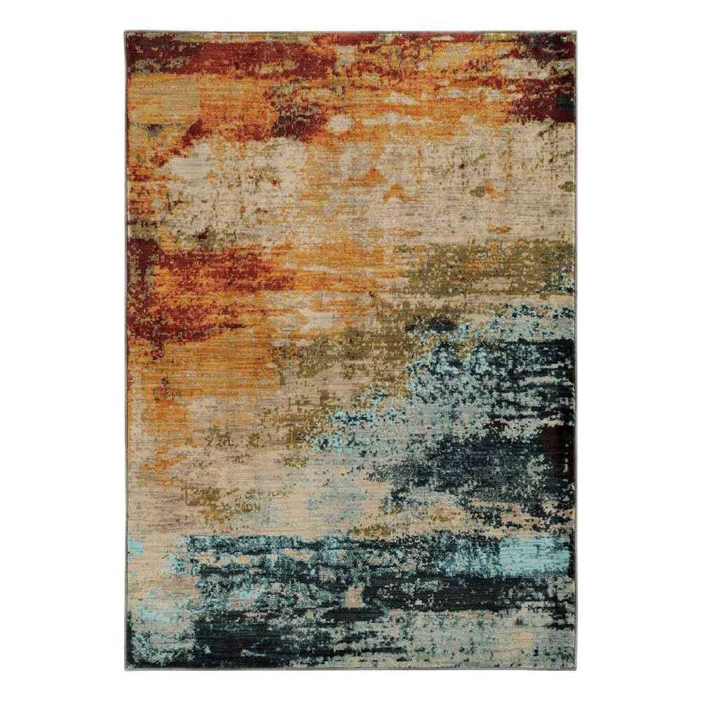 Oriental Weavers Sedona 6365A 9"10" x 12"10" Blue Area Rug, , large