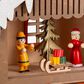 The Gerson Company Lighted Laser Cut Wood Holiday Scene Advent Calendar in Multicolor, , large