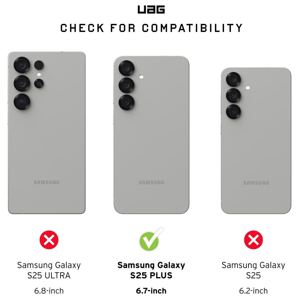 UAG Glass Screen Protector Shield for Samsung Galaxy S25 Plus in Clear, , large