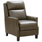 Barcalounger Ledger Leather Push-Back Recliner in Olive, , large
