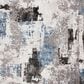 Safavieh Craft CFT820F 4" Square Grey and Blue Area Rug, , large