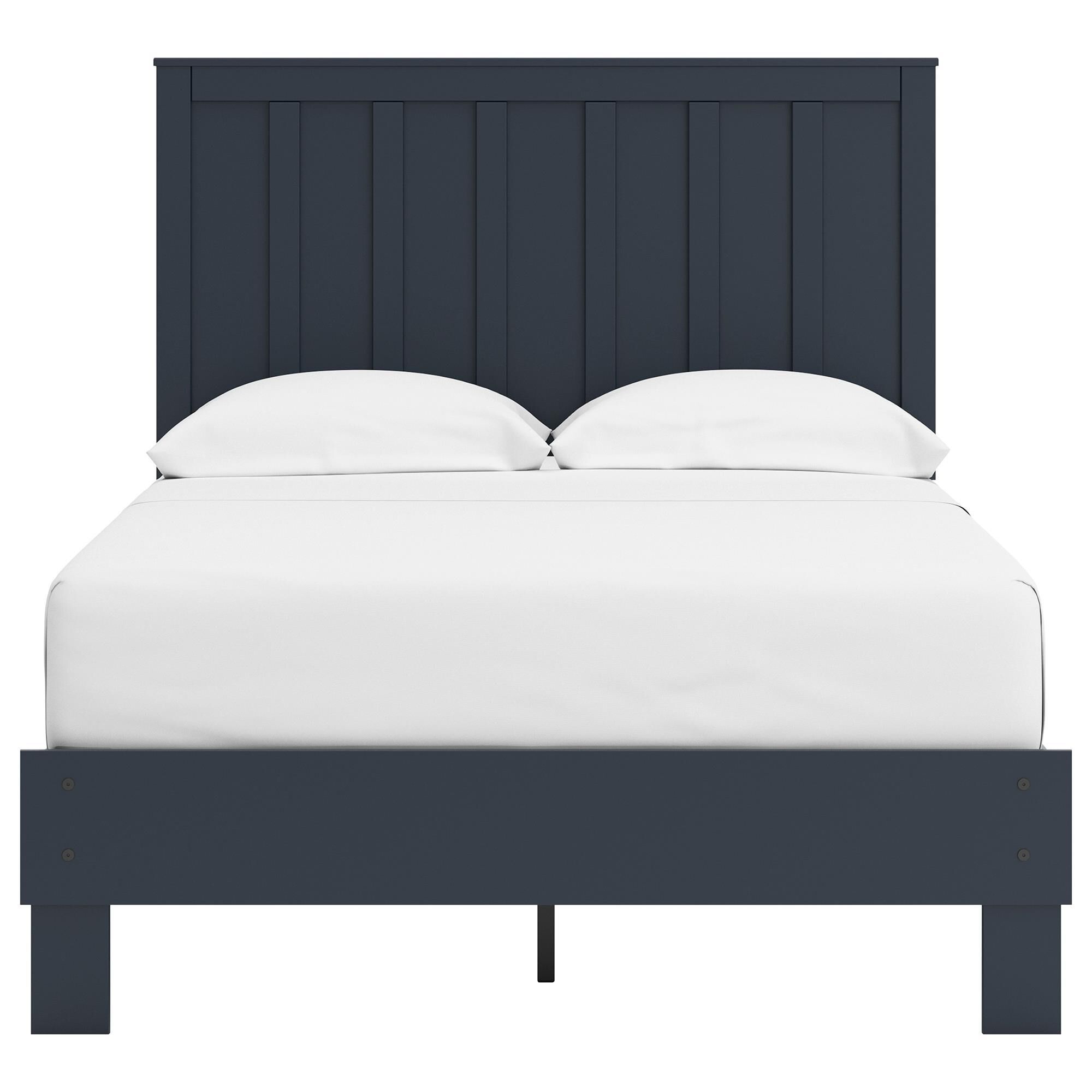 Ashley Simmenfort Full Platform Bed in Navy Blue