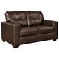 Ashley Santorine 3-Piece Stationary Living Room Set in Dark Brown, , large