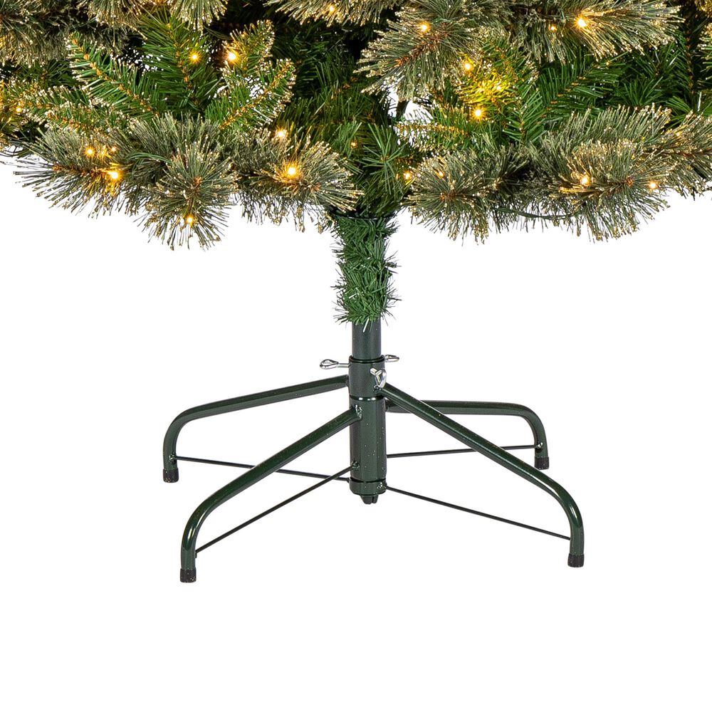 The Gerson Company 7.5&#39; Pre-Lit Cashmere Pine Christmas Tree in Green, , large