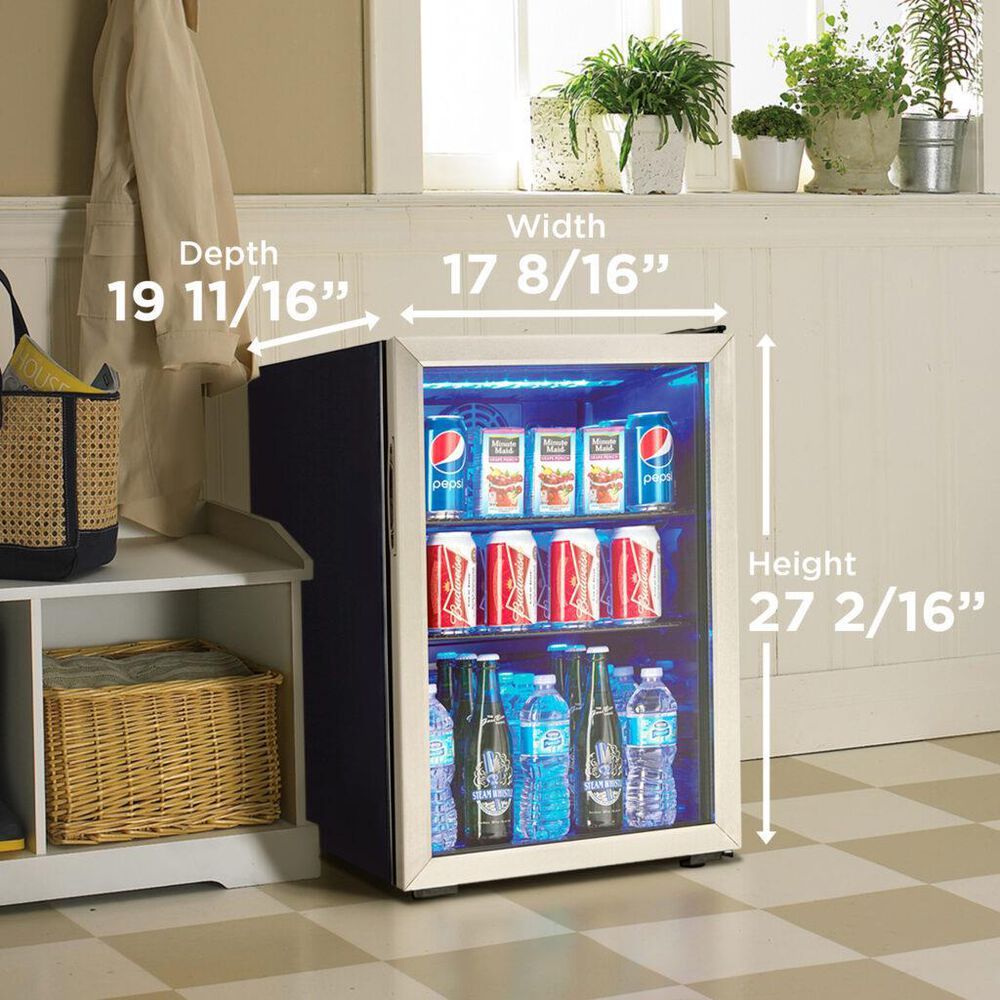 Danby 2.6 Cu. Ft. Freestanding Beverage Center in Stainless Steel, , large