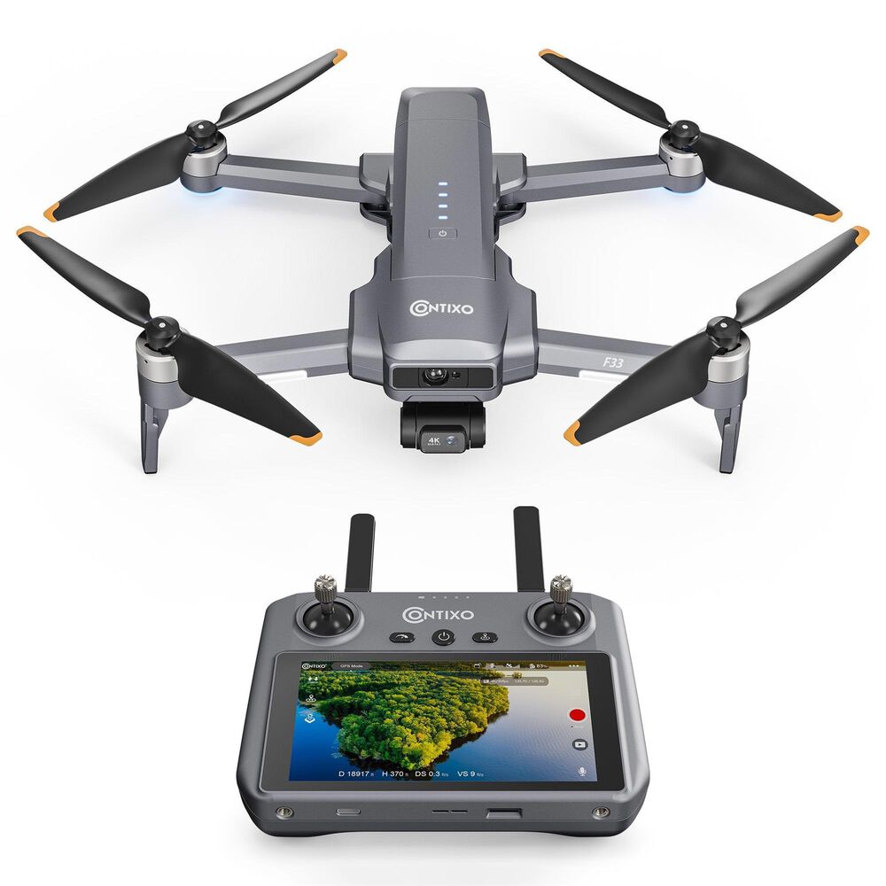 Contixo F33 Vortex Professional 4K UHD GPS Drone in Dark Gray, , large