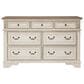 Ashley Realyn Dresser in Chipped White and Brown, , large